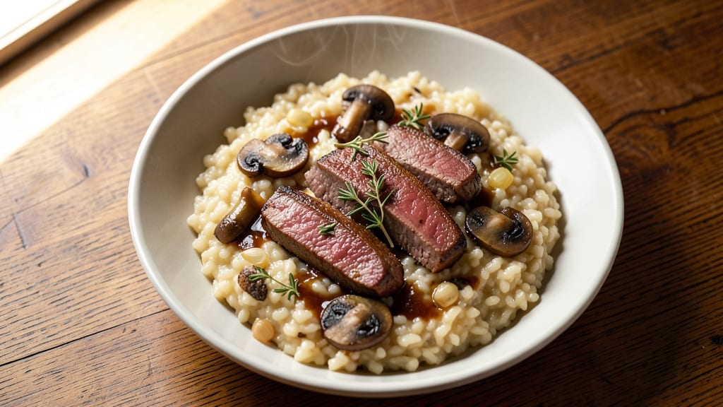 Beef and Mushroom Risotto Recipe: Umami-Infused Creaminess in 30 Minutes
