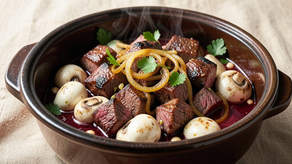 Beef and Mushroom Pressure Cooker Recipe: Ultra-Tender Bites in 25 Minutes
