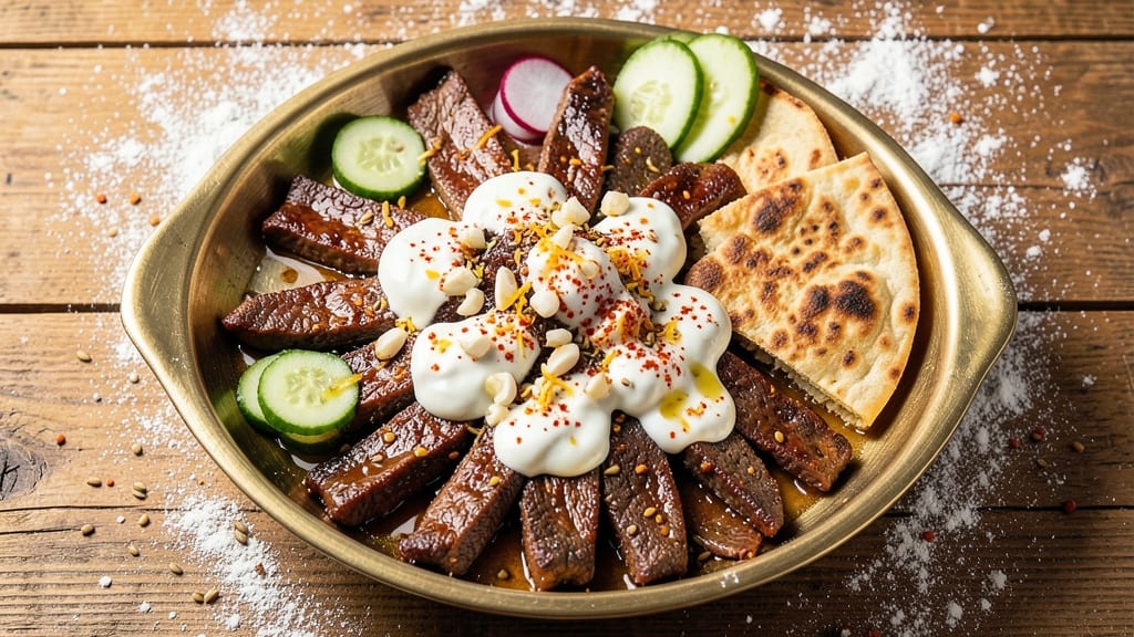Arabic Beef Shawarma Recipe: Spiced Marinated Meat with Crispy Pita Wraps