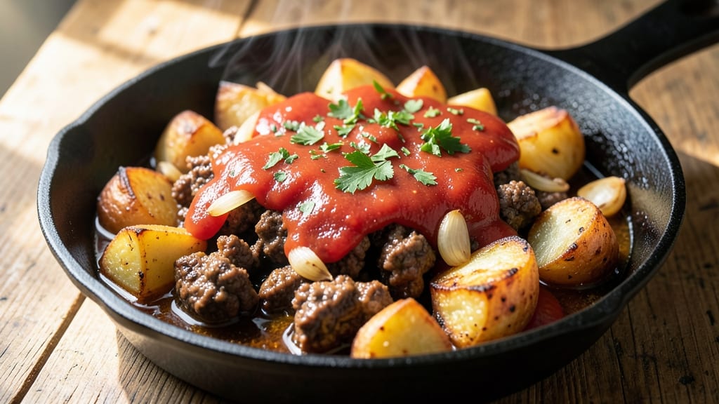 Beef and Tater Bake Recipe: Cheesy Potato-Crusted Casserole Magic