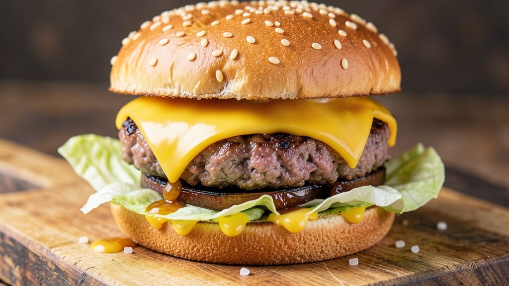 Beef and Cheese Burgers Recipe: Melty Cheese Rivers and Charred Crust