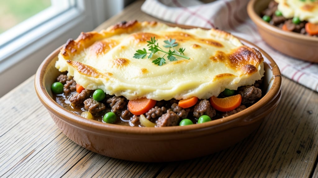 Beef and Potato Shepherd's Pie Recipe: Mashed Top Crust That Locks in Flavor