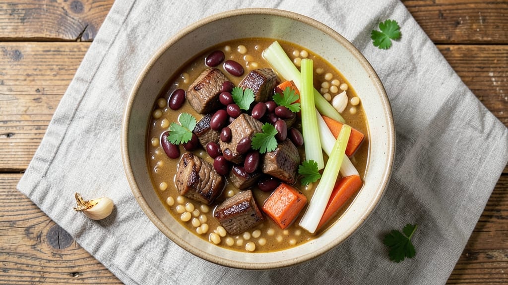 Beef Barley and Bean Soup Recipe: Hearty Broth with Earthy Depth and Tender Beef