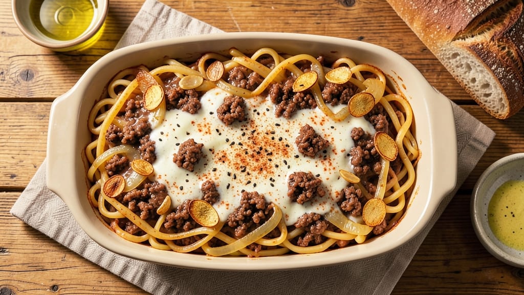 Beef and Egg Noodle Casserole Recipe: Breakfast-for-Dinner Protein Powerhouse