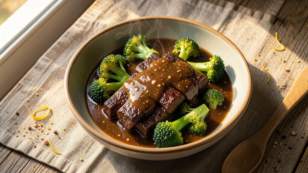 Beef and Broccoli Brown Sauce Recipe: Deep Umami Gloss With Caramelized Soy Crunch
