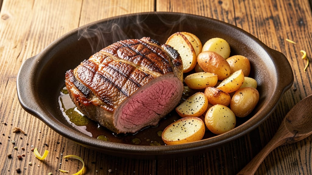 America's Test Kitchen Beef Top Loin Roast With Potatoes Recipe: Precision-Seared Crust Over Buttery, Fork-Tender Meat