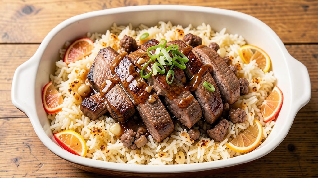 Beef Baked Rice Recipe: Savory Beef and Rice Bake With Umami Depth