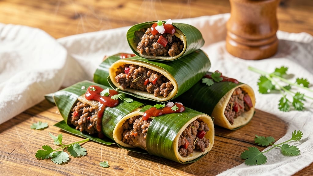 Authentic Mexican Ground Beef Tamales Recipe: Steamed Corn Dough Wrapped in Banana Leaf Magic