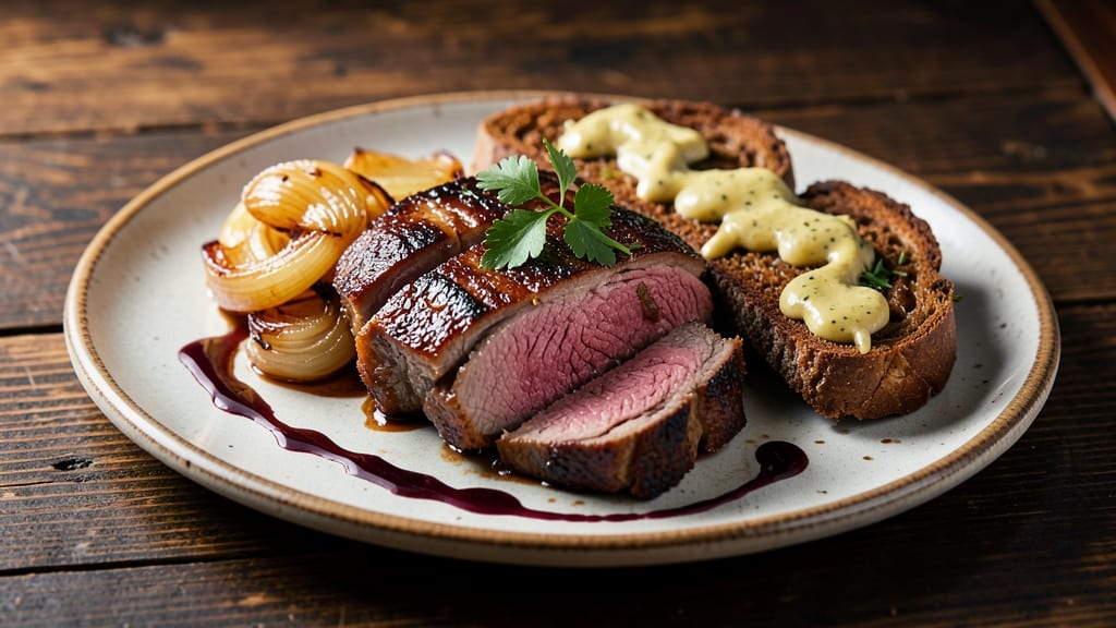 Bar Bill Beef on Weck Recipe: Slow-Braised Rye Bread Bites With Caramelized Onion Crunch