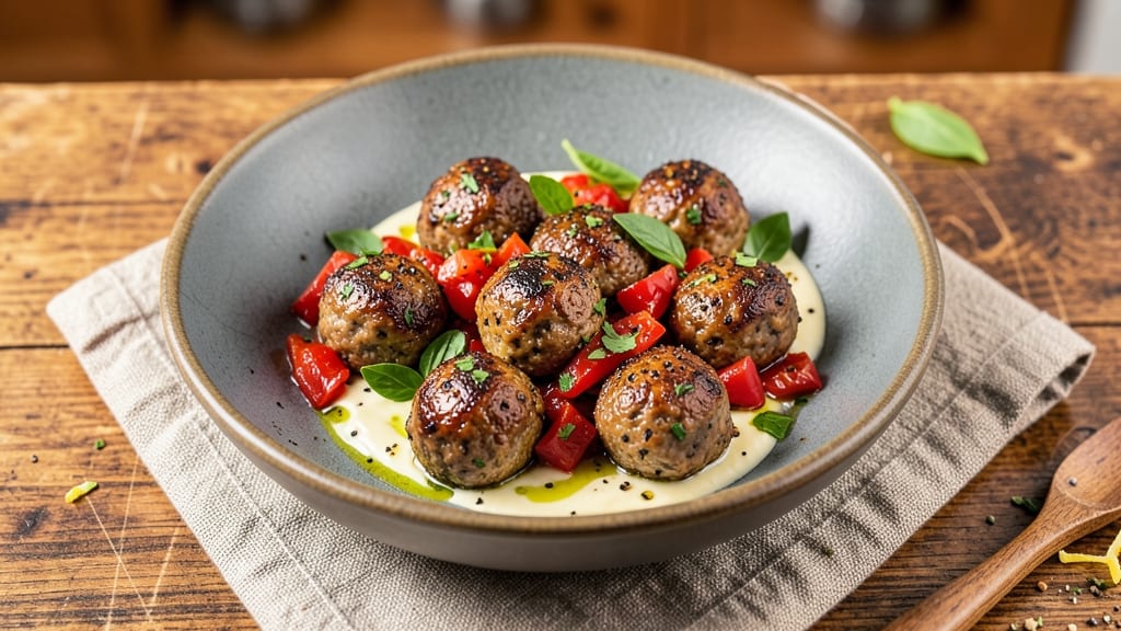 Beef and Veal Meatballs Recipe: Parmesan-Crusted Bites with Herby Richness