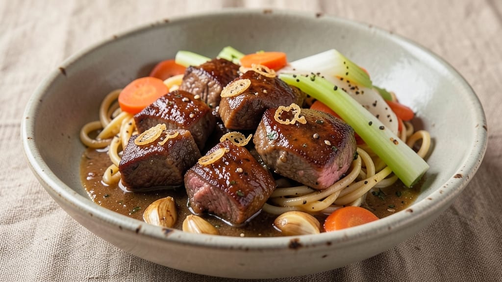 Beef and Noodles Brown Gravy Recipe: Deep-Rich Flavor From Pan Fond Magic