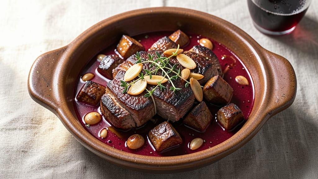 Beef Au Vin Recipe: Deep Wine-Braised Beef With Caramelized Mushrooms
