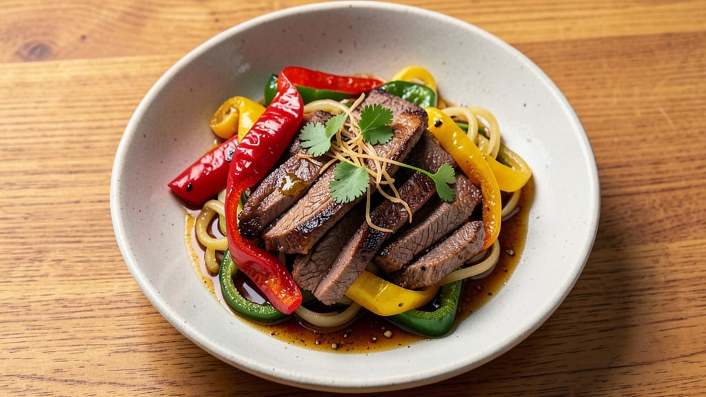 Beef Bell Pepper and Onion Recipe: One-Pan Stir-Fry With Charred Crunch