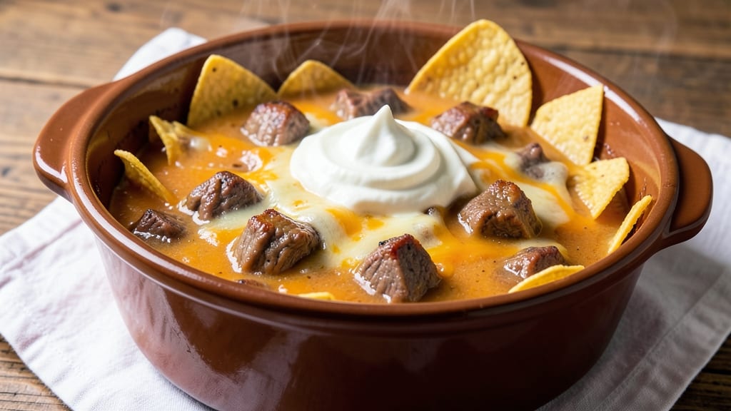 Beef and Cheese Dip Crock Pot Recipe: Melty Tortilla Bites With Pull-Apart Magic