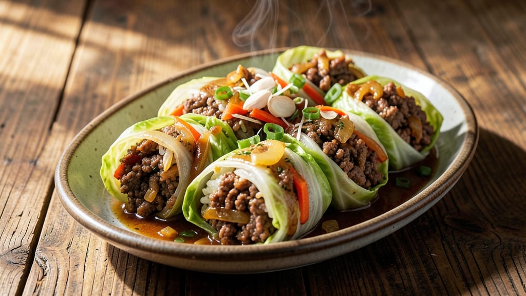 Beef and Rice Cabbage Rolls Recipe: Flavor-Packed Bites With Silky Filling