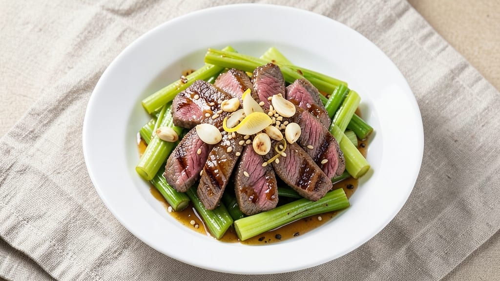 Beef and Celery Recipe: Crisp-Tender Stir-Fry With Fragrant Aromatics