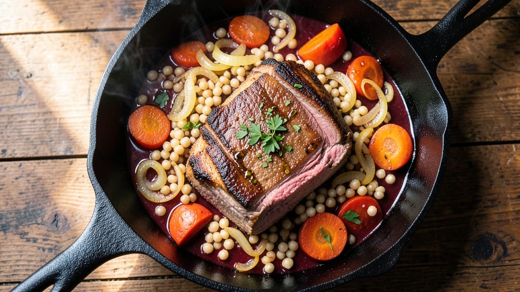 Beef and Pearl Barley Stew Recipe: Deep Savory Notes From Wine-Braised Roots