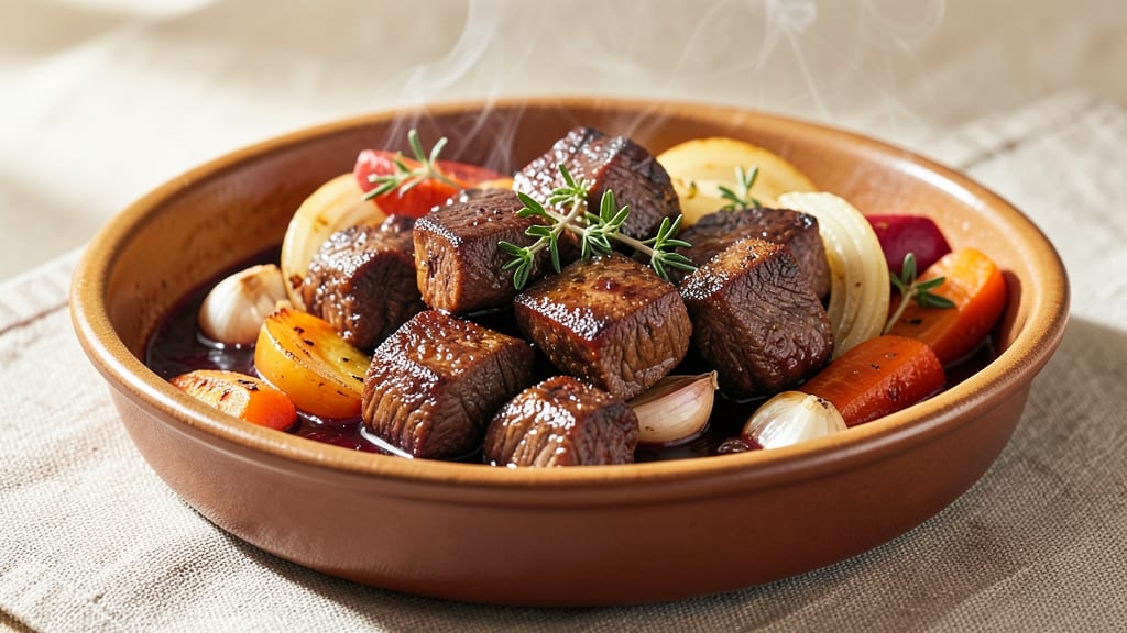 Beef Beaujolais Recipe: Wine-Reduced Richness With Tender Beef Bites