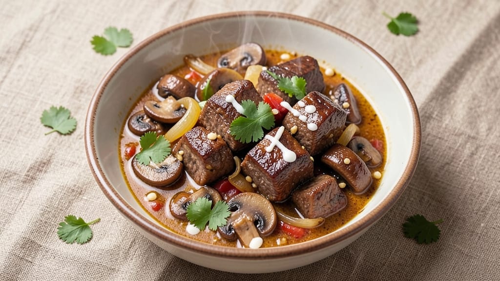 Beef and Mushroom Curry Recipe: Deep Umami Spice with Tender Beef Bites