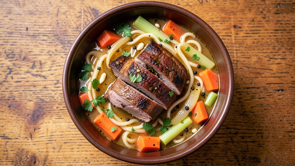 Beef and Noodle Soup Crock Pot Recipe: Crock Pot Richness With Tender Beef and Egg Noodles