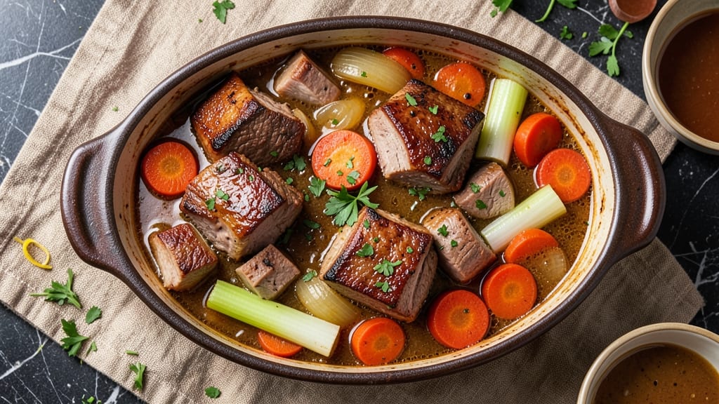 Beef and Pork Stew Recipe: Slow-Braised Richness with Caramelized Root Vegetables