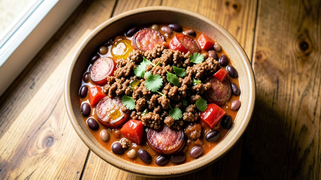Beef and Sausage Crock Pot Chili Recipe: Deep, Smoky Flavor Without the Burn
