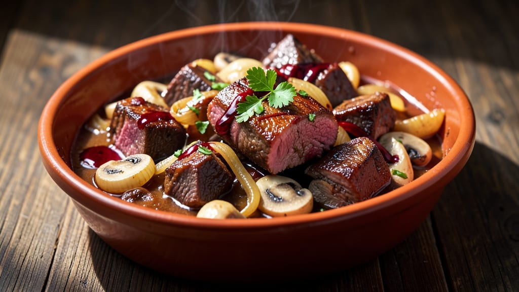 Beef and Mushroom Ragu Recipe: Deep Umami Braise With Caramelized Onions and Wine-Reduced Richness