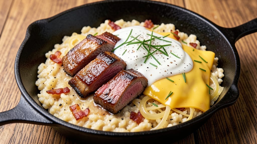 Beef and Grits Recipe: Smoky Cheese Pull-Apart Crispiness