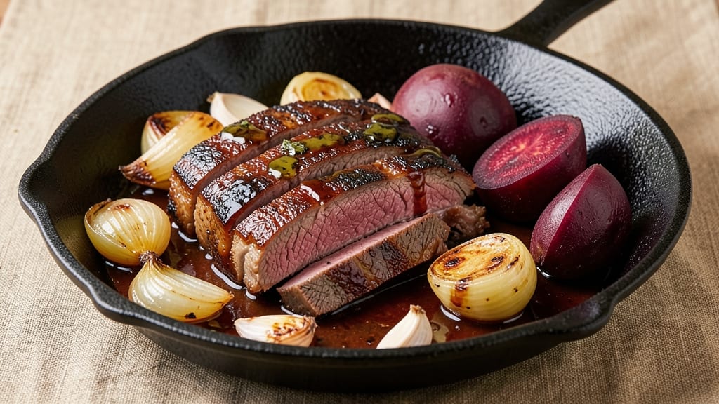 Beef and Beets Recipe: Earthy-Sweet Braise With Caramelized Onions