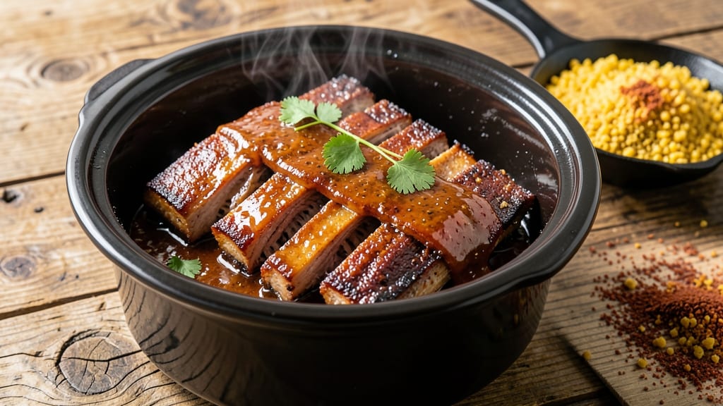 Barbecue Beef Ribs Slow Cooker Recipe: Smoky Fall-Off-Bone Tenderness in 6 Hours