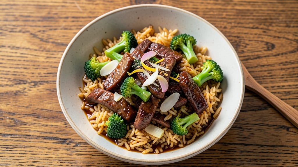 Beef and Broccoli Fried Rice Recipe: Wok-Heated Crunch With Savory Soy Beef