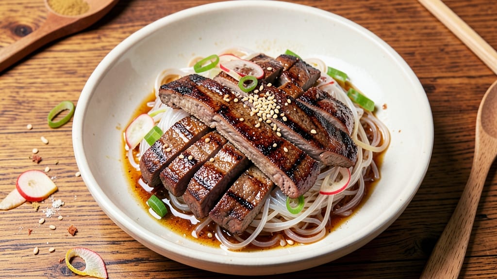Beef and Glass Noodle Recipe: Wok-Sizzled Crunch With Silky Soy-Ginger Balance
