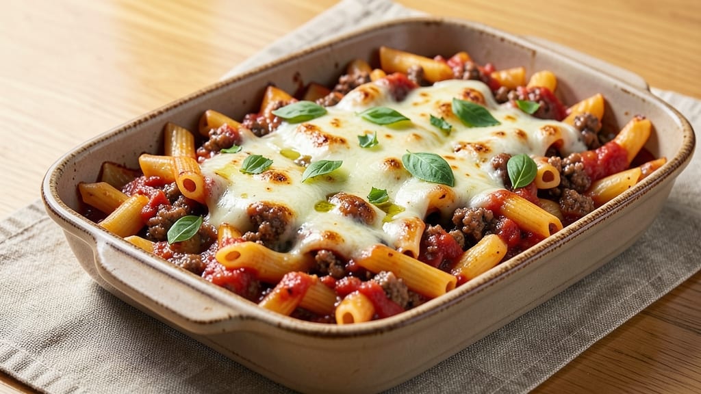 Baked Ziti Recipe with Ground Beef and Italian Sausage: Meaty Layers of Cheese and Tomato Bliss