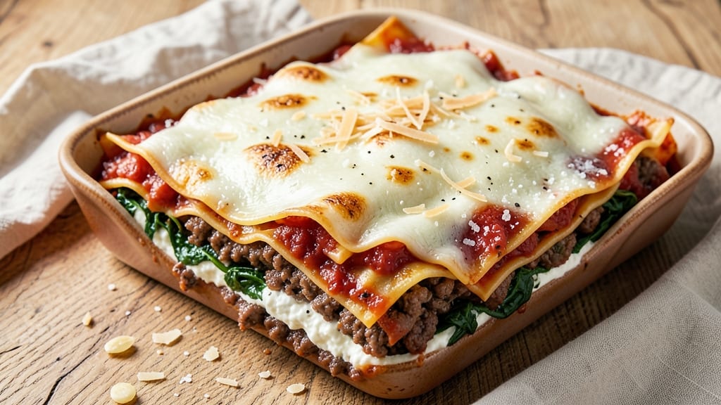 Beef and Veggie Lasagna Recipe: Layered Italian Comfort With Meat Sauce Magic