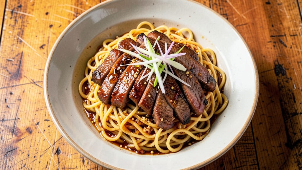 Asian Beef Noodle Bowl Recipe: Wok-Seared Beef With Silky Soy-Ginger Noodles