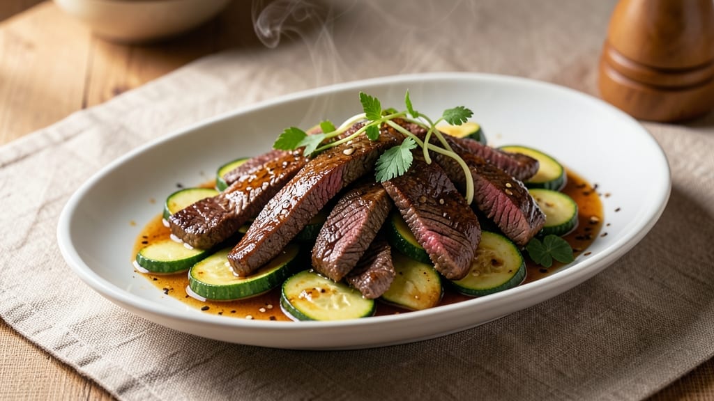Beef and Zucchini Stir Fry Recipe: Quick Wok Heat With Charred Zucchini Crunch