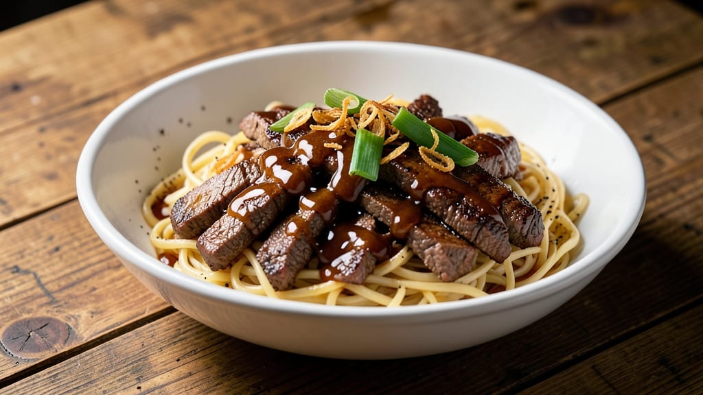 BBQ Beef Noodles Recipe: Smoky-Sweet Wok Crunch With Silky Soy Gloss