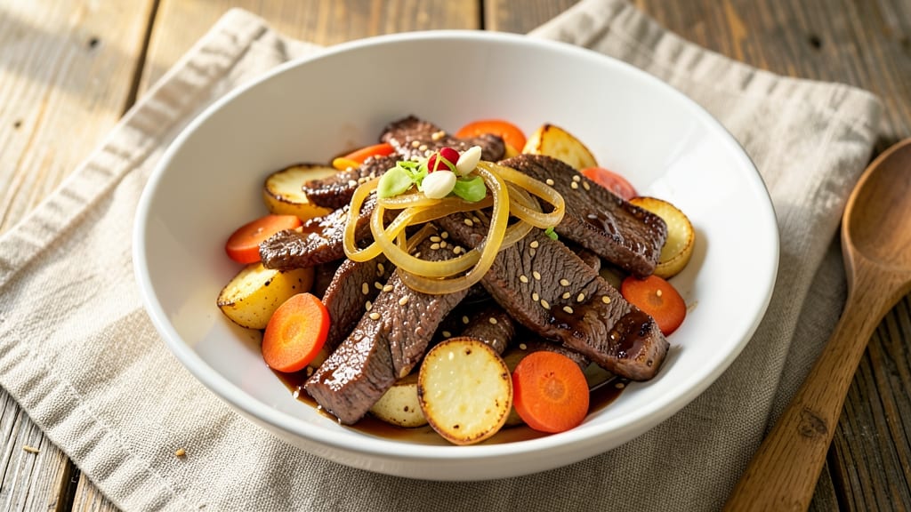 Beef and Potato Stir Fry Recipe: Wok-Fired Crunch With Silky Soy-Ginger Crisp