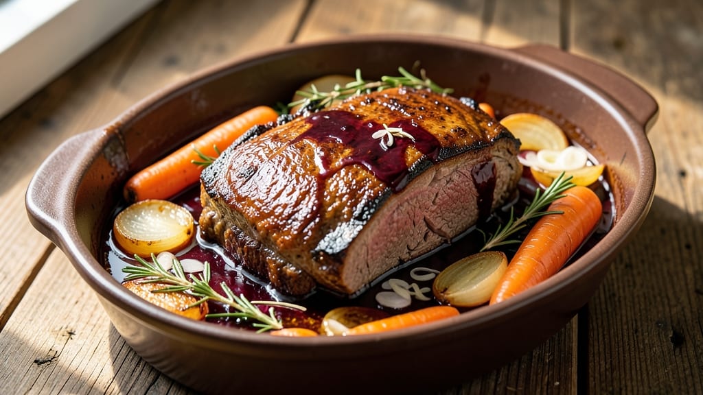 Beef and Brandy Recipe: Deep Wine-Braised Richness with Caramelized Fond