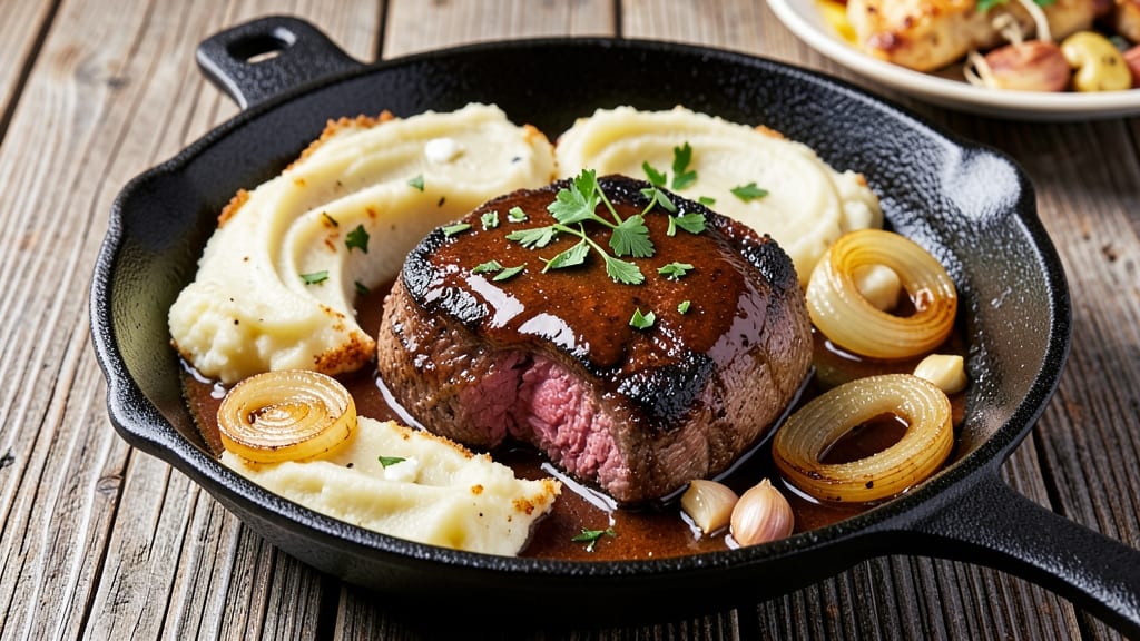 Beef and Mash Recipe: Yorkshire-Style Gravy and Crispy Potatoes