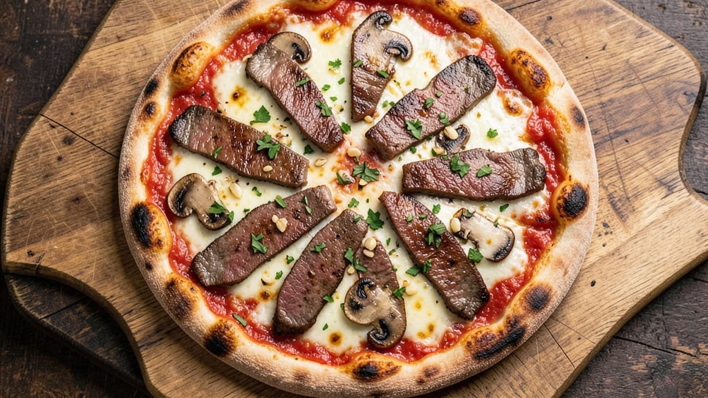 Beef and Mushroom Pizza Recipe: Umami-Caramelized Topping Symphony