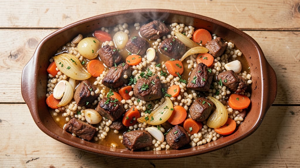 Beef and Barley Casserole Recipe: Hearty One-Pot with Caramelized Fond Magic