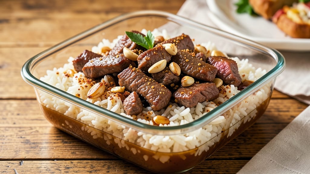 Beef and Rice Meal Prep Recipe: Protein-Packed Lunchbox in 20 Minutes